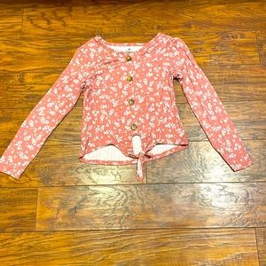 From one step up, size small pink and white